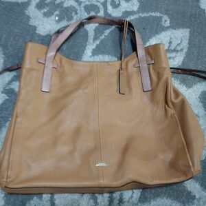 Vince Camuto rilo Tan Leather Tote Bag